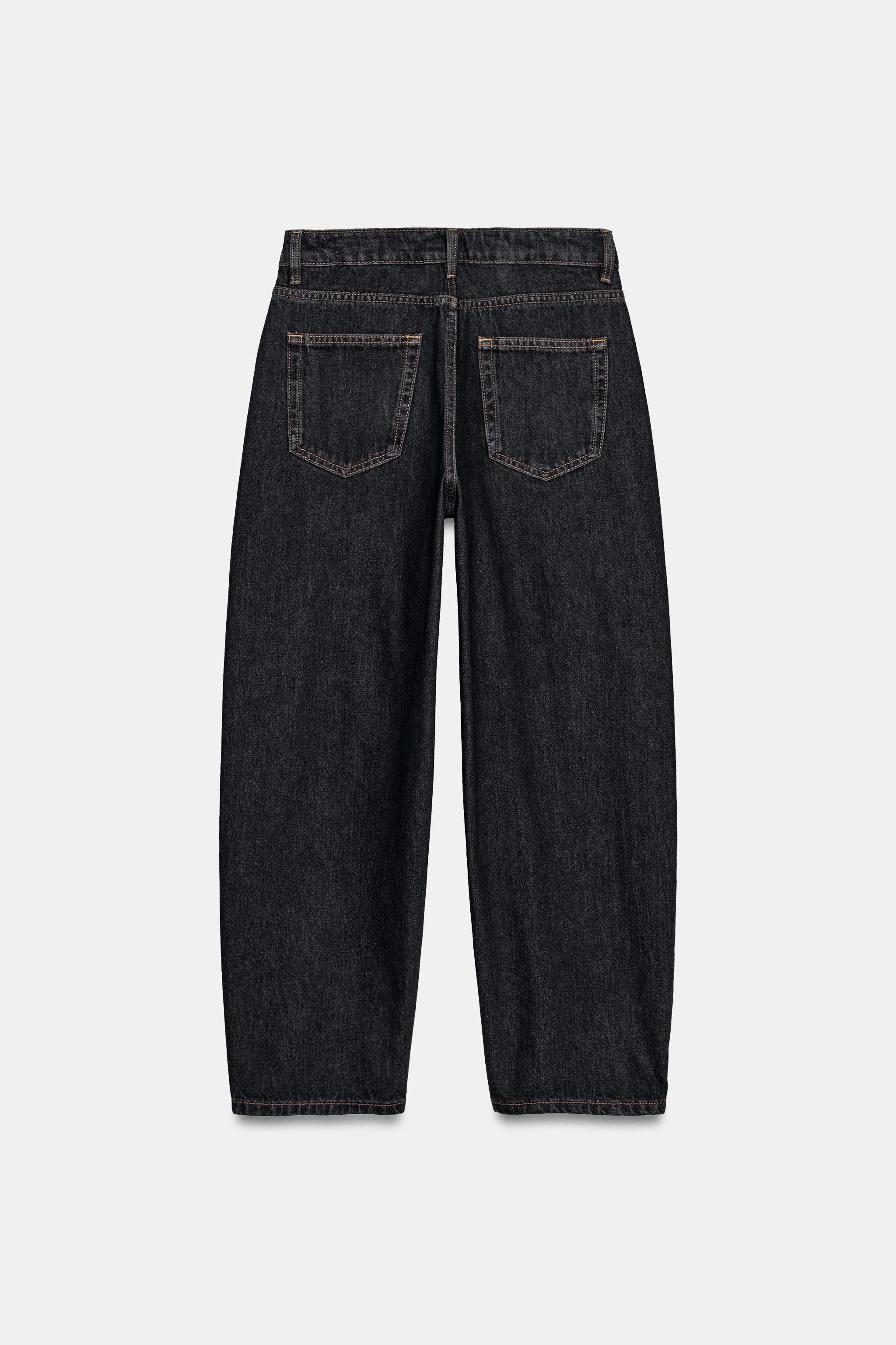ZW COLLECTION TAPERED MID-WAIST JEANS | Zara UK