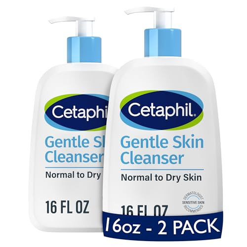 Cetaphil Face Wash, Hydrating Gentle Skin Cleanser for Dry to Normal Sensitive Skin, 16 oz 2 Pack, Fragrance Free, Soap Free and Non-Foaming | Amazon (US)