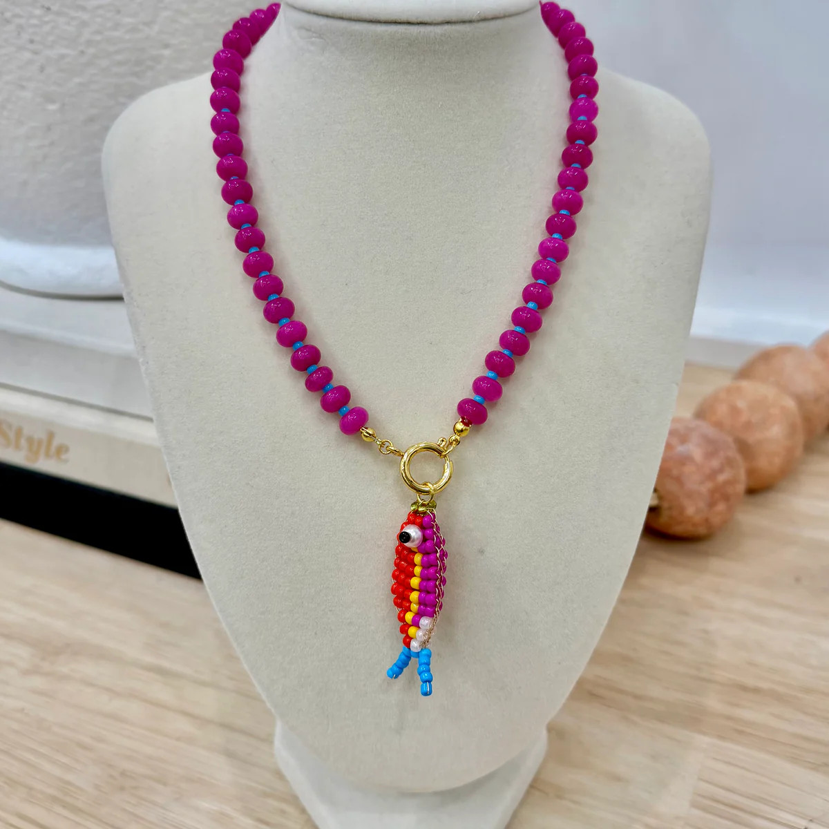Candy Beaded Fish Necklace | The Collection Texas