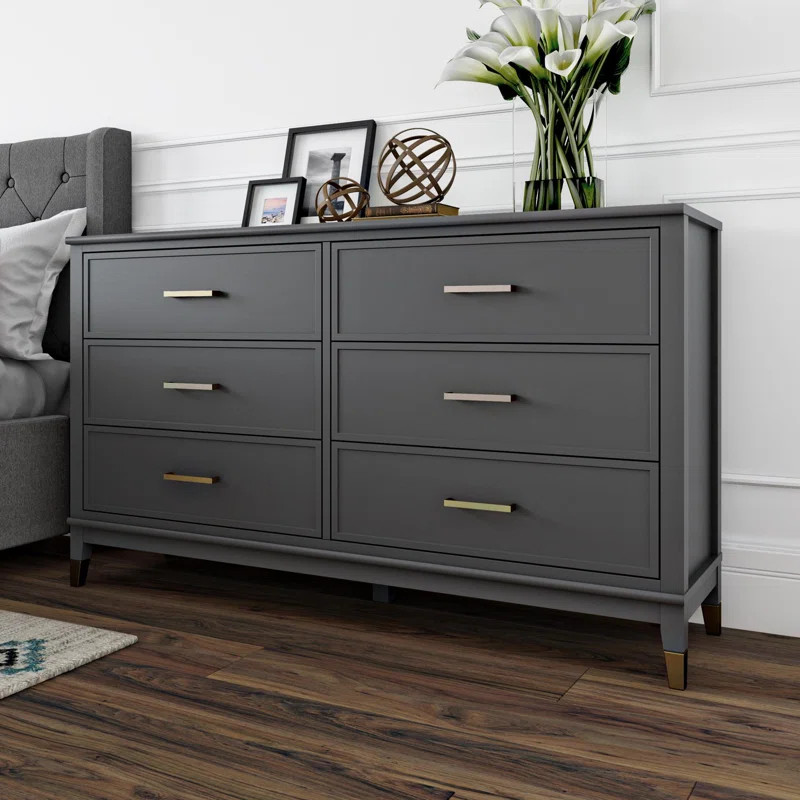 Westerleigh 6 Drawer 56.77'' W Double Dresser | Wayfair North America