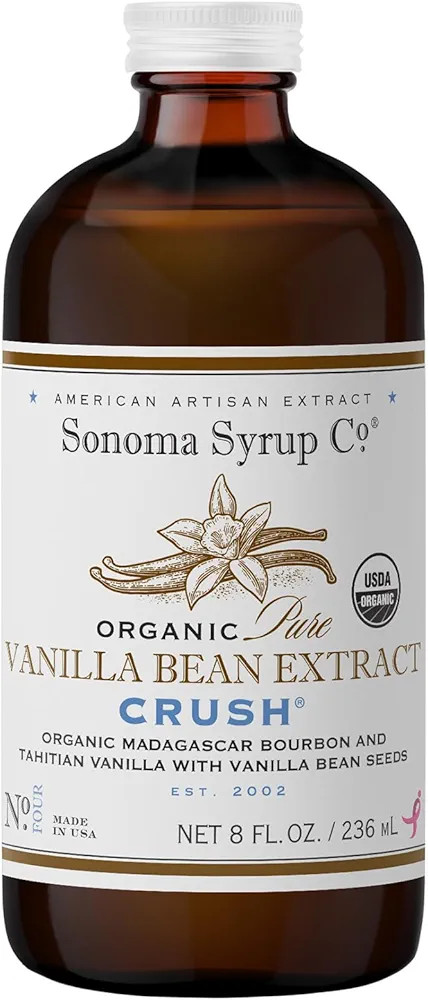 Sonoma Syrup Co Organic Pure Vanilla Bean Extract "Crush", 8 oz | Amazon (US)