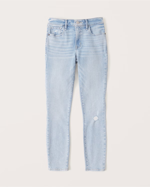 Mid Rise Super Skinny Ankle Jean | Abercrombie & Fitch (US)