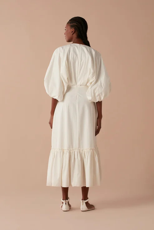 Vestido Off-White Carol Bassi | ZZ Mall (BR)