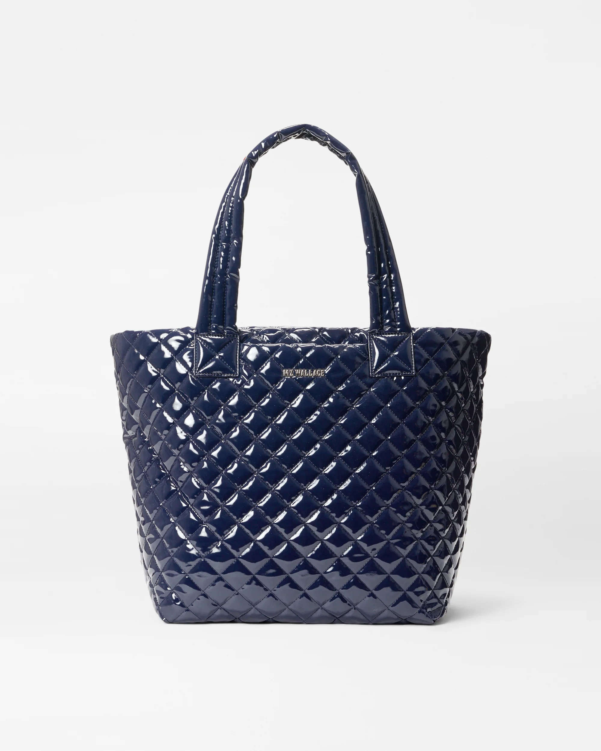 MZ Wallace Navy Lacquer Medium Metro Tote Deluxe | MZ Wallace