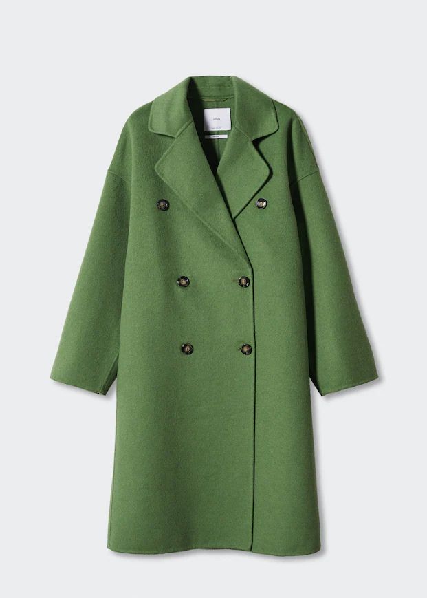 Handmade oversized wool coat | MANGO (UK)