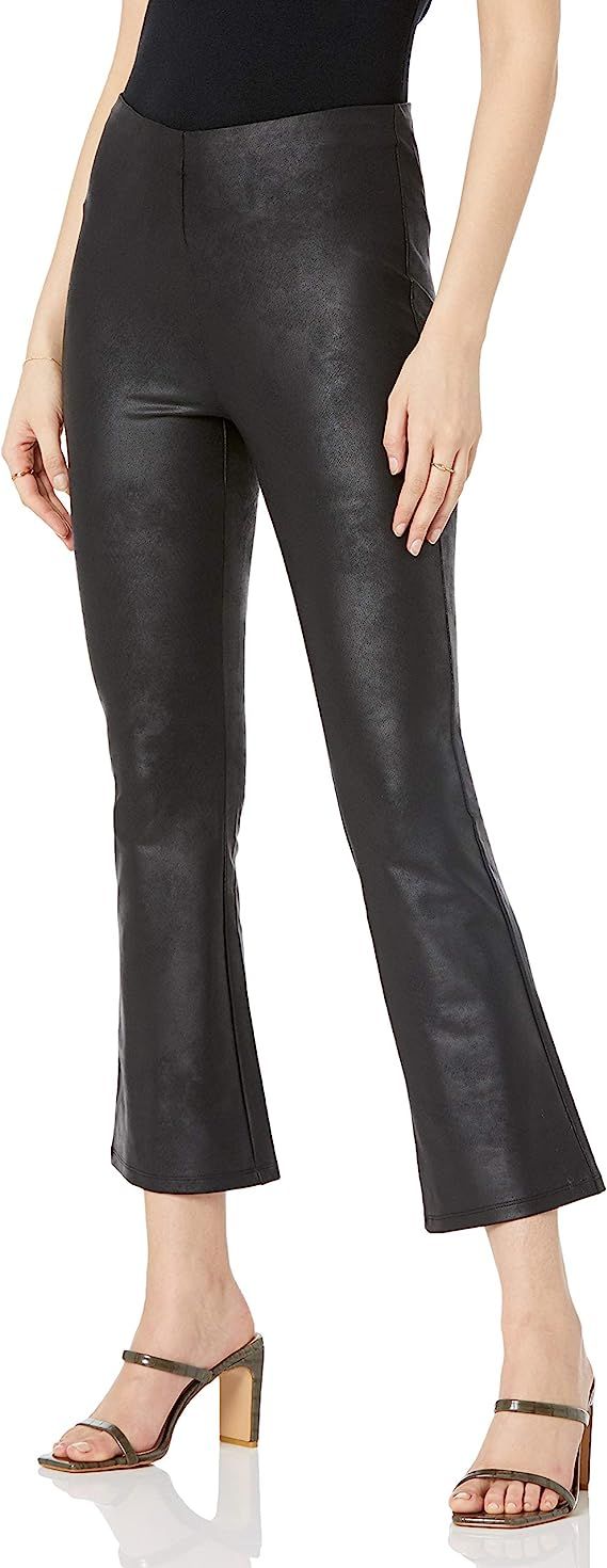 The Drop Women's Tami Leather-Look Stretch Kick-Flare Legging | Amazon (US)
