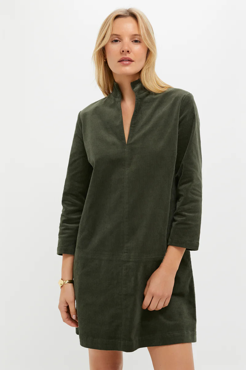 Olive Corduroy Clifton Dress | Tuckernuck (US)