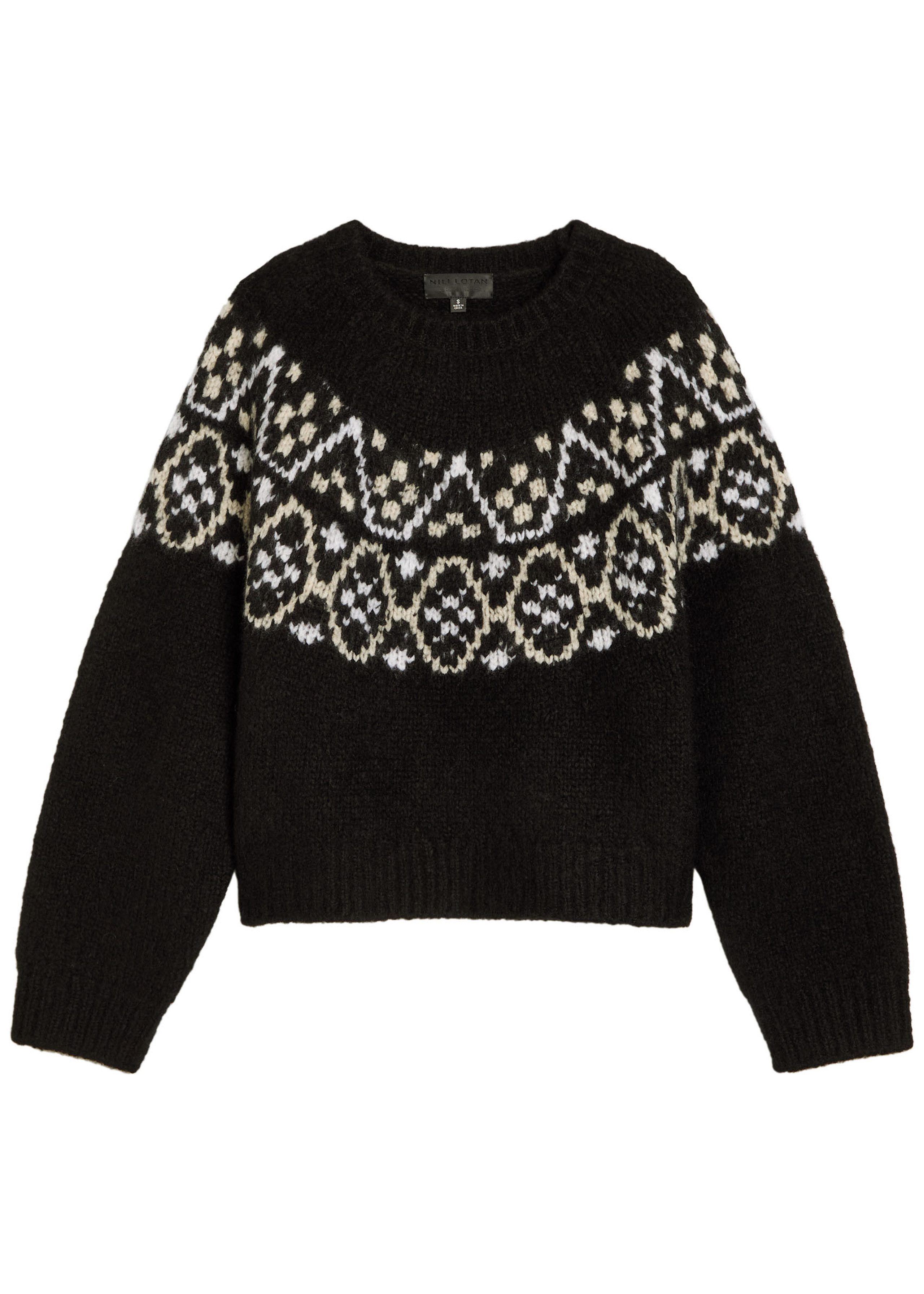 Chrissy patterned cashmere and silk-blend jumper | Harvey Nichols