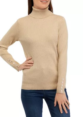 Calvin Klein Women's Ribbed Turtleneck Sweater | Belk