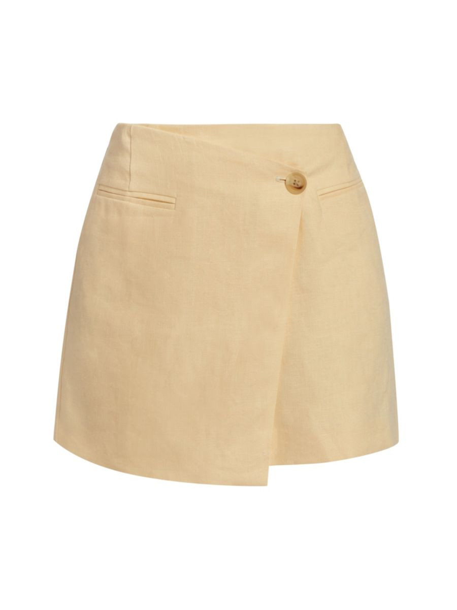 Natalia Wrap Miniskirt | Saks Fifth Avenue