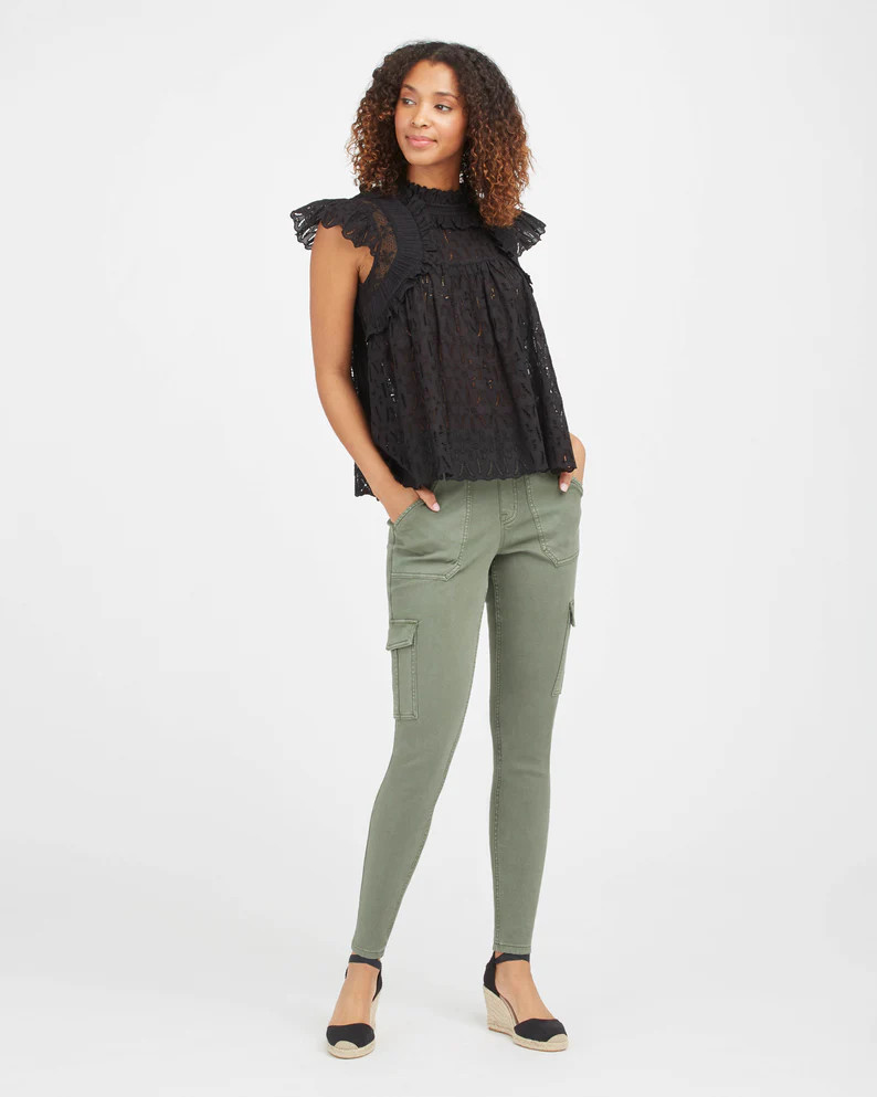 Stretch Twill Ankle Cargo Pant | Spanx