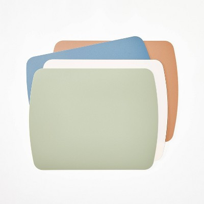 4pc 14"x11" Nonslip Cutting Mat Set - Figmint™: Multicolor Silicone Cutting Board Set, Hand Wash | Target