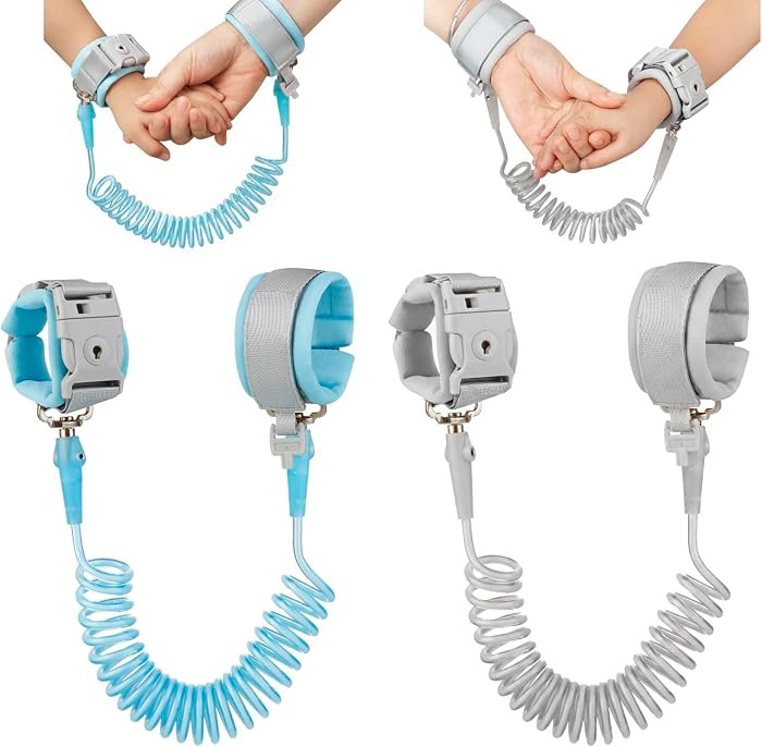PandaEar 2 Pack Anti Lost Wrist Link, Toddler Safety Wrist Leash | Amazon (US)