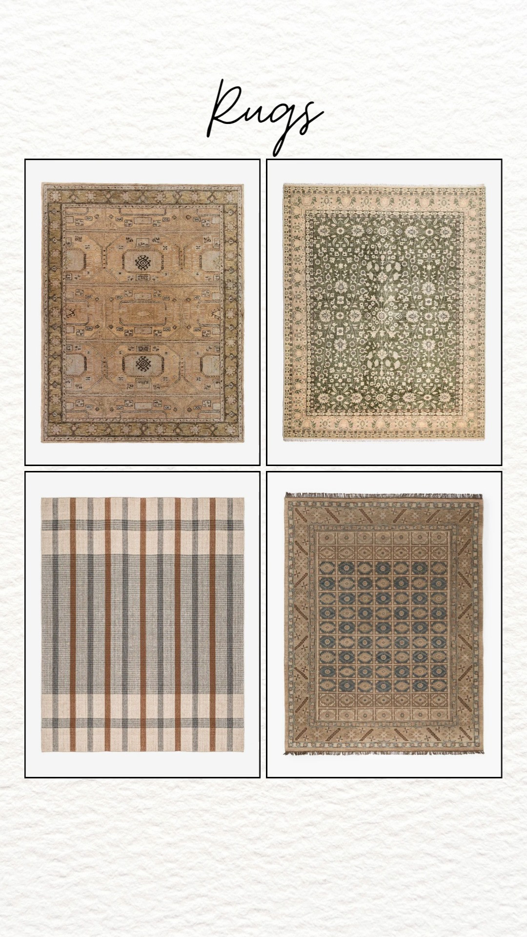 McGee & Co rugs bring warm textures soft neutral tones and timeless patterns that make every space feel cozy polished and beautifully layered. #McGeeAndCo #Rugs #HomeDecor #NeutralDecor #CozyHome #LivingRoomDecor #InteriorStyle #ModernHome #TimelessDesign #LuxuryInteriors #HomeInspo #DecorIdeas #LayeredLiving #InteriorInspo 

 #LTKHome #LTKSaleAlert