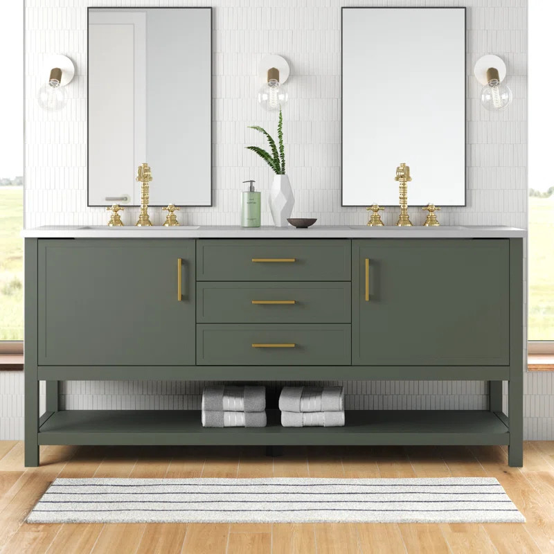 Vicini 72" Double Bathroom Vanity | Wayfair North America