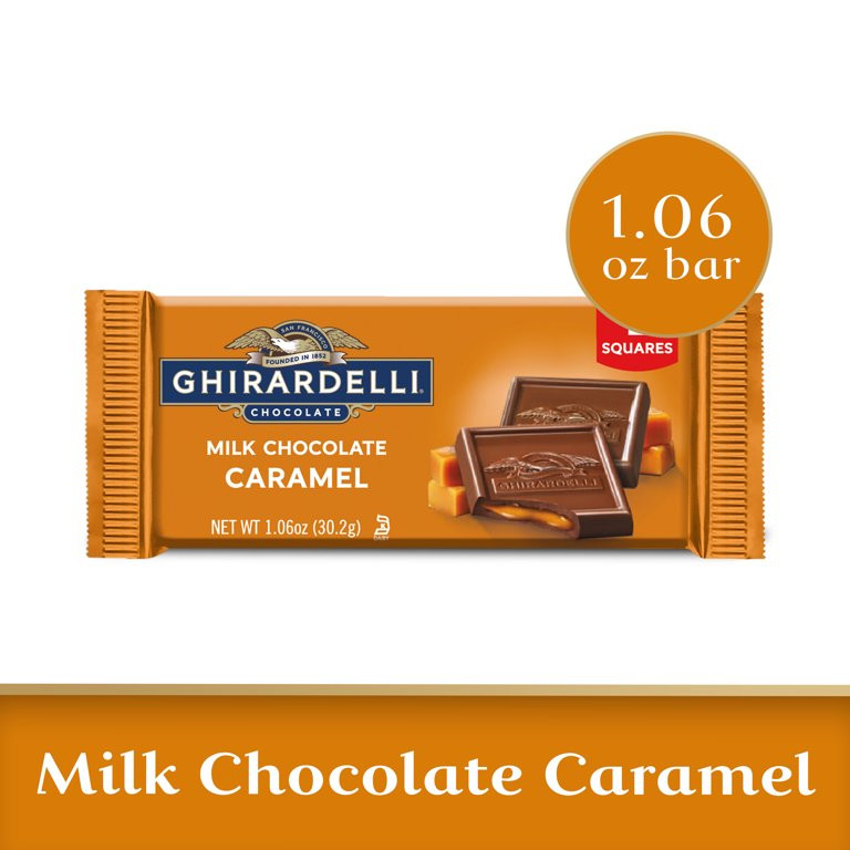 GHIRARDELLI Milk Chocolate Caramel 2-Squares, 1.06 oz Bar - Walmart.com | Walmart (US)