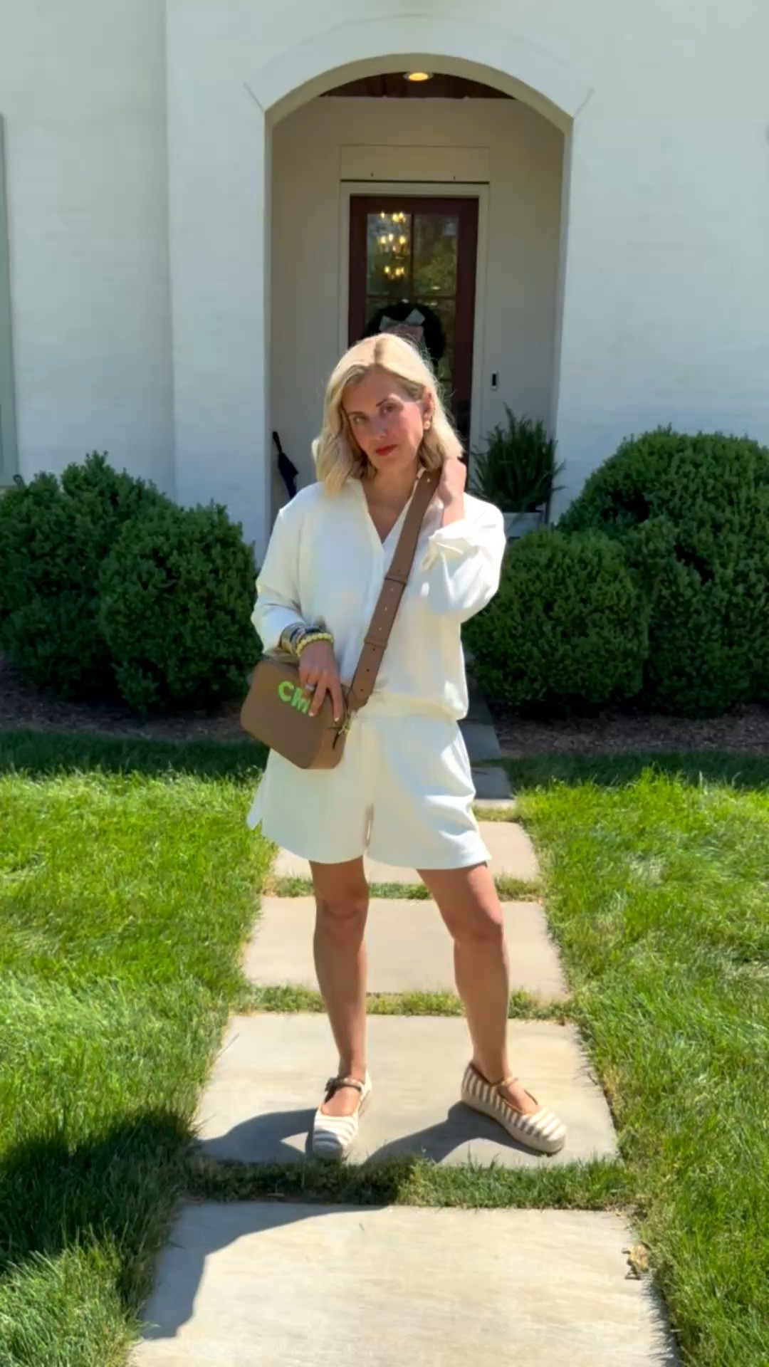 Stop the cuteness!! Spanx just always gets it right. We are living in this set. I’m wearing small in top & shorts and 8 shoe tts. 
*Use my code Catherine20 at A+B

#LTKootd #LTKdayinmylife #LTKgrwm