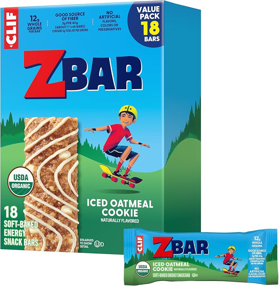 Zbar - Iced Oatmeal Cookie - Soft-Baked Energy Snack Bars - Non-GMO - 12g Whole Grains - USDA Org... | Amazon (US)
