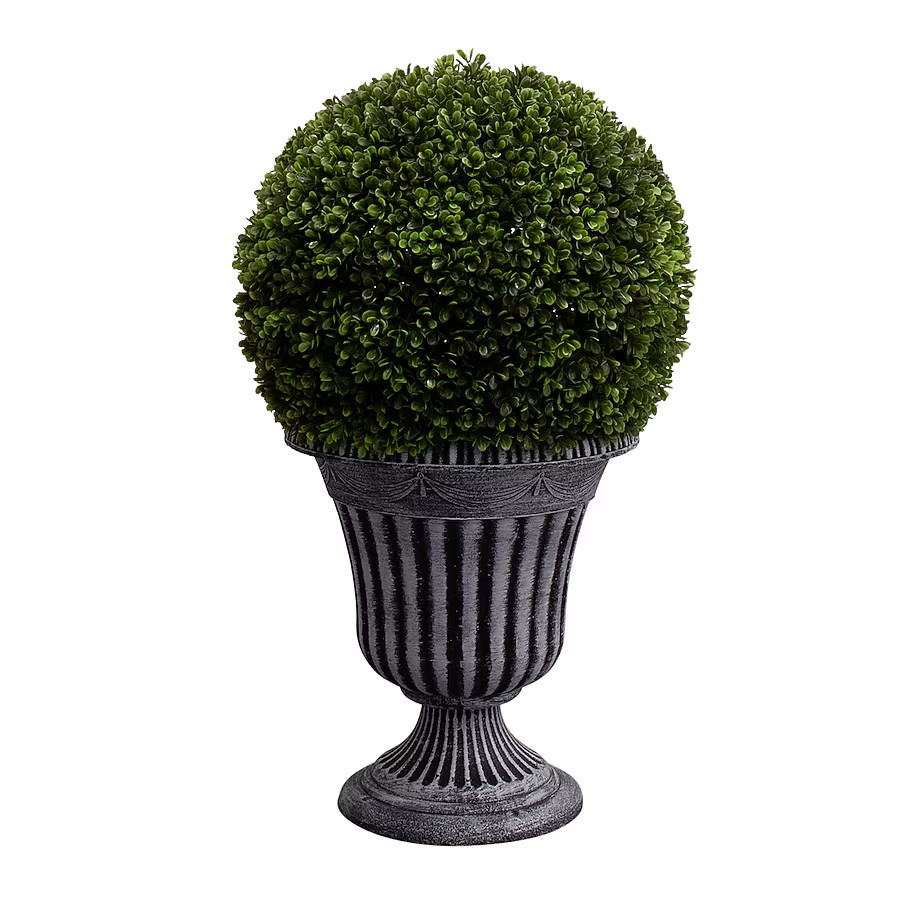 allen + roth 24-in Green Indoor Floor Boxwood Artificial plant | Lowe's
