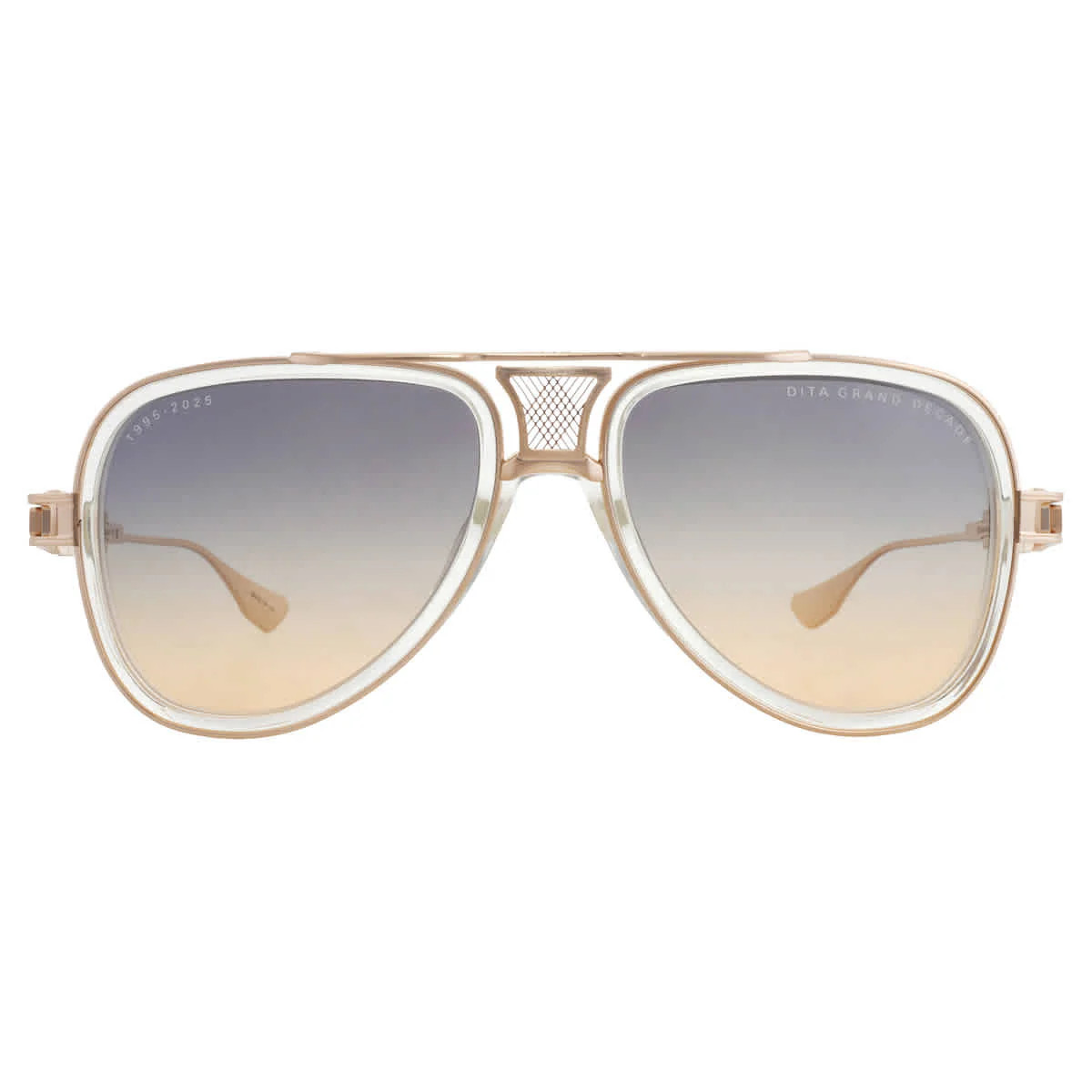 Dita GRAND-DECADE Grey to Apricot Gradient Pilot Unisex Sunglasses DTS460-A-03 56 | Shop Simon