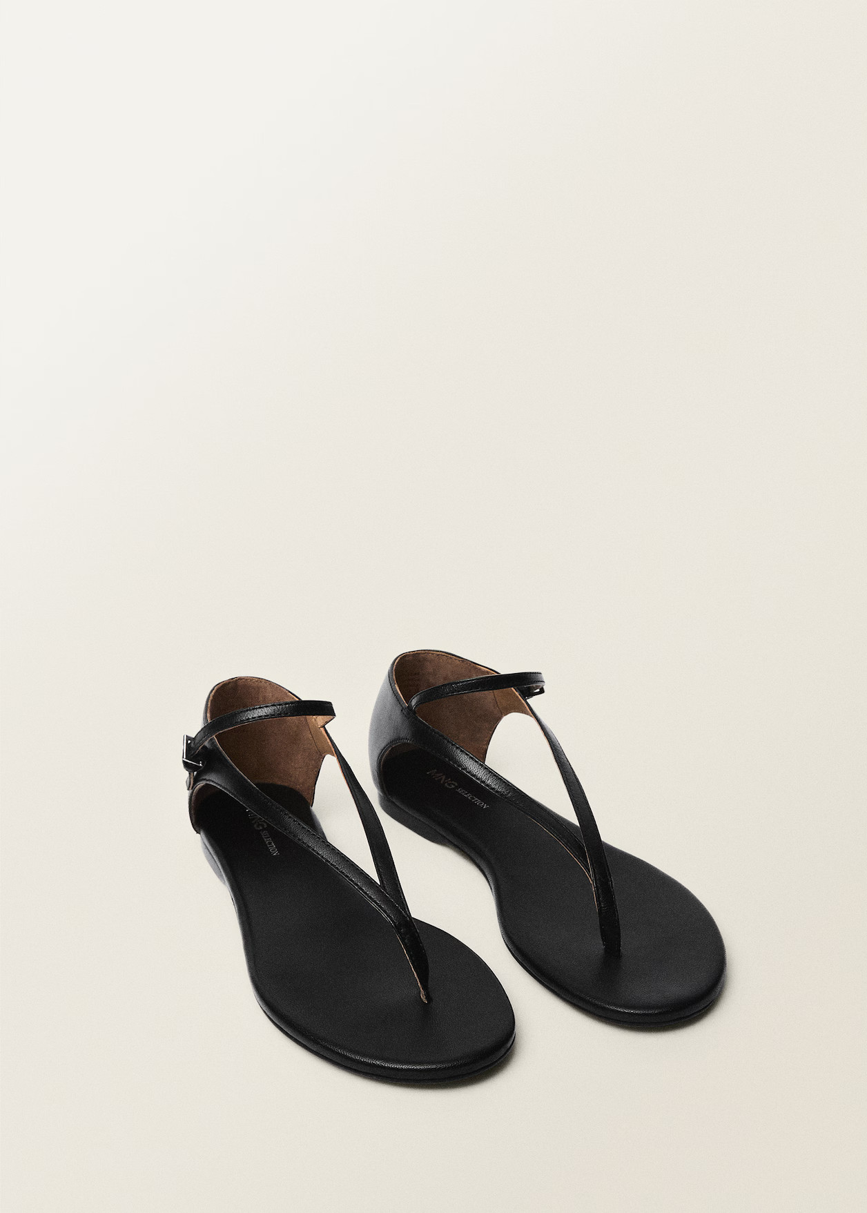 Leather straps sandals | Mango (US/MX/AU)