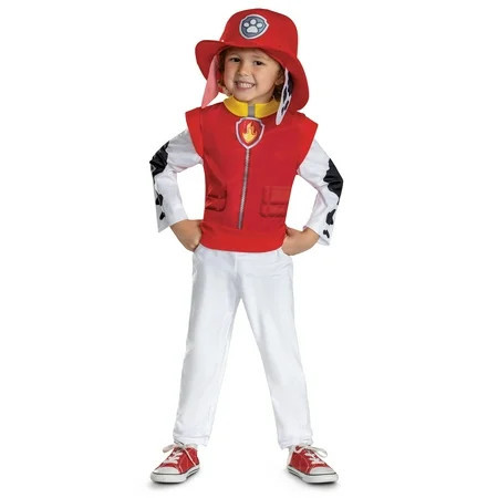 Paw Patrol Marshall Halloween Costume for Children, Boys Size S (6/7), by Disguise | Walmart (US)
