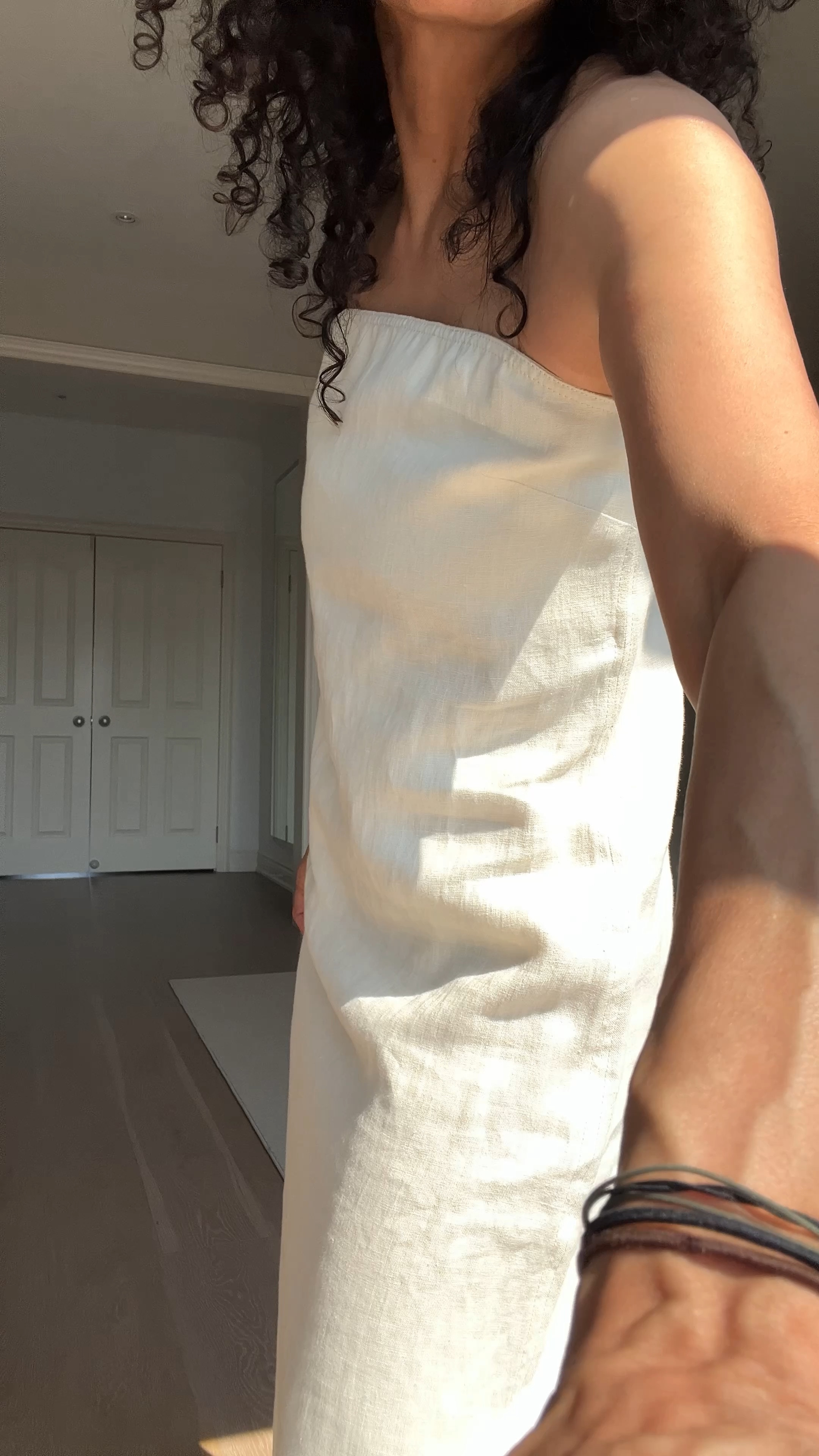 Took a small in the dress and cardigan 