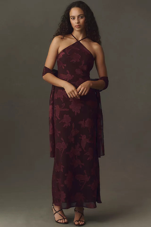 Burnout Scarf Slip Dress | Anthropologie (US)