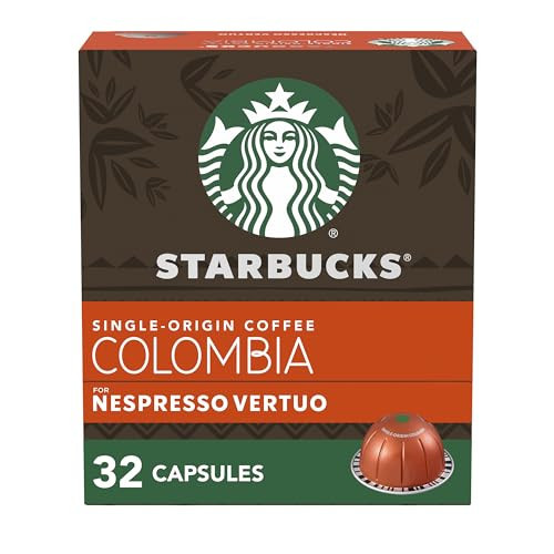 Starbucks by Nespresso Vertuo, Single-Origin Colombia, Medium Roast, Brews 32 capsulas(4 Box) | Amazon (US)