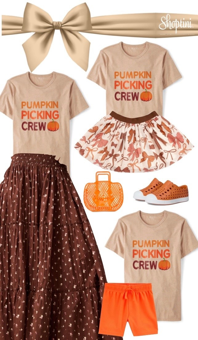 Adorable pumpkin picking outfits for mom and kids! Fall t-shirts / family fall outfits 

#LTKKids #LTKSaleAlert #LTKFamily