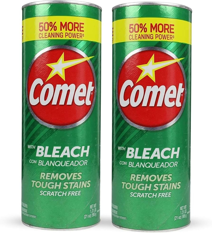 Comet Cleaner 2-Pack (21 oz Each) - 50% More Cleaning Power, Surface Cleaner for Bathroom & Kitch... | Amazon (US)