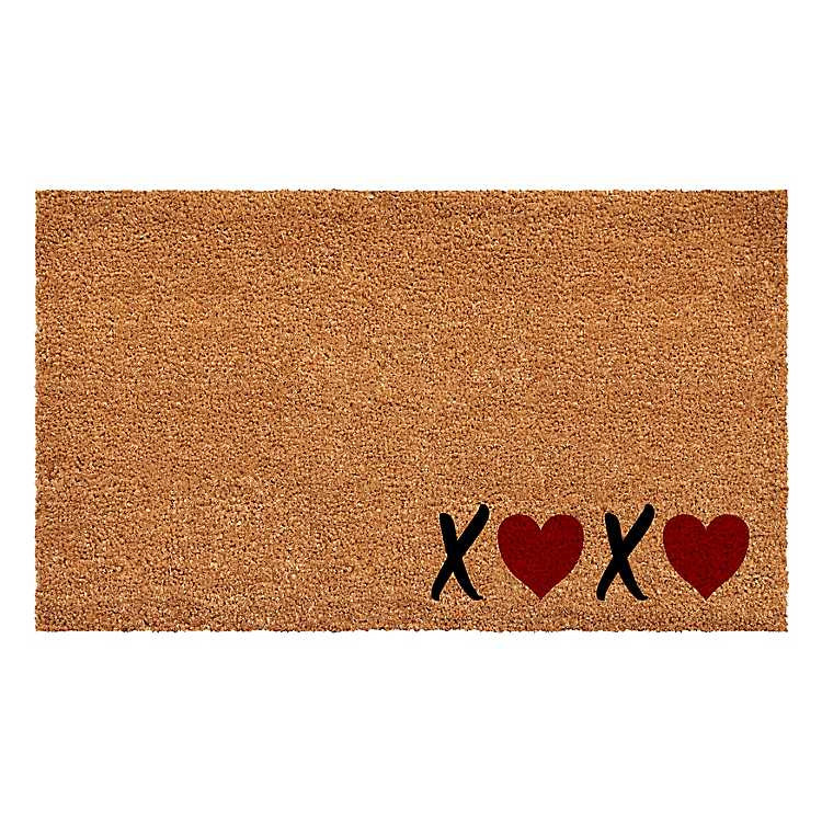 XOXO Hearts Coir Doormat, 24x48 | Kirklands