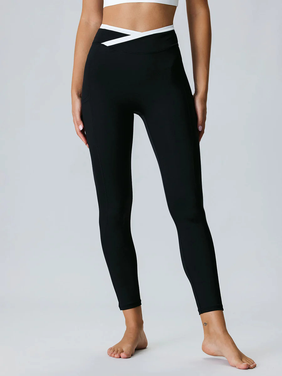 Black Natural Waisted Leggings 25 & Reviews - Black - Sustainable Yoga Bottoms | BERLOOK | BERLOOK