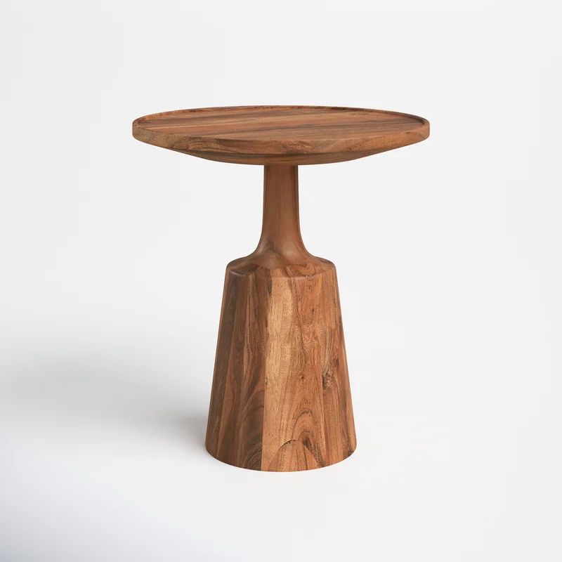 Farah Solid Wood Drum End Table | Wayfair North America