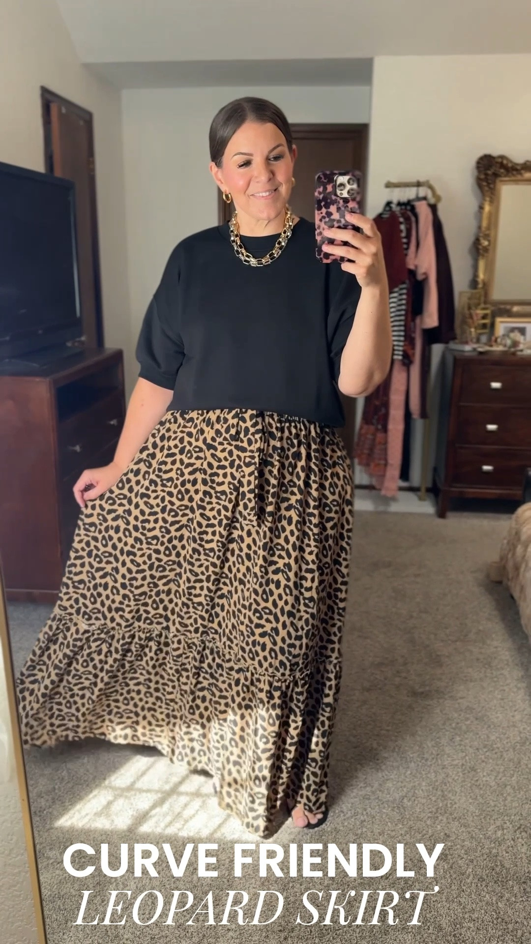 The cutest under $20 maxi skirt is on rotation for another fall season! It comes in several other colors and patterns in sizes 1X-4X. Waist is VERY stretchy, length is tall girl friendly - I’m 5’7 and it’s to my feet. You can style THE cutest fall outfits with this skirt!

#LTKOver40 #LTKPlusSize #LTKMidsize