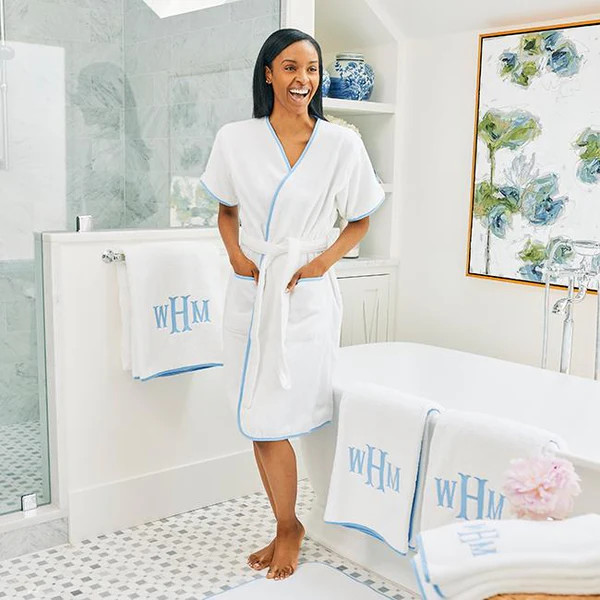 Women’s Personalized Short Luxury Robe | Weezie Towels | Weezie Towels