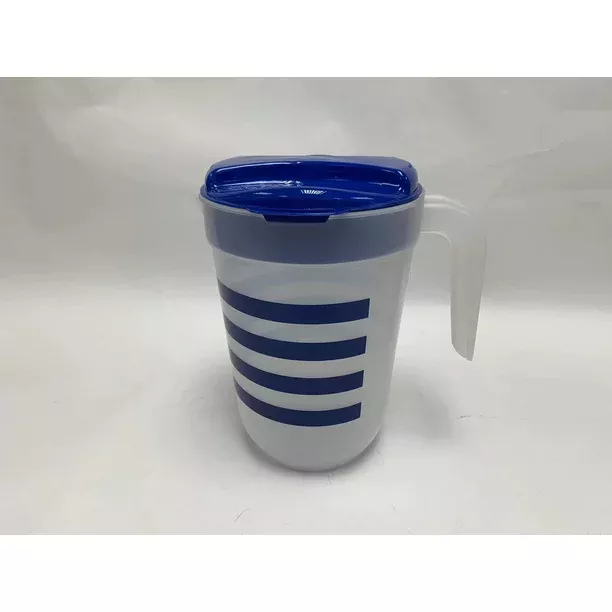 Mainstays Plastic PP 1 Gallon Pitcher with Blue Color Lid