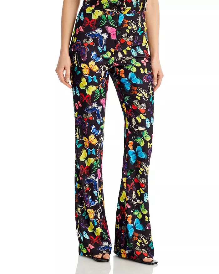 Butterfly Print Teeny Fit Flare Bootcut Pants | Bloomingdale's (US)