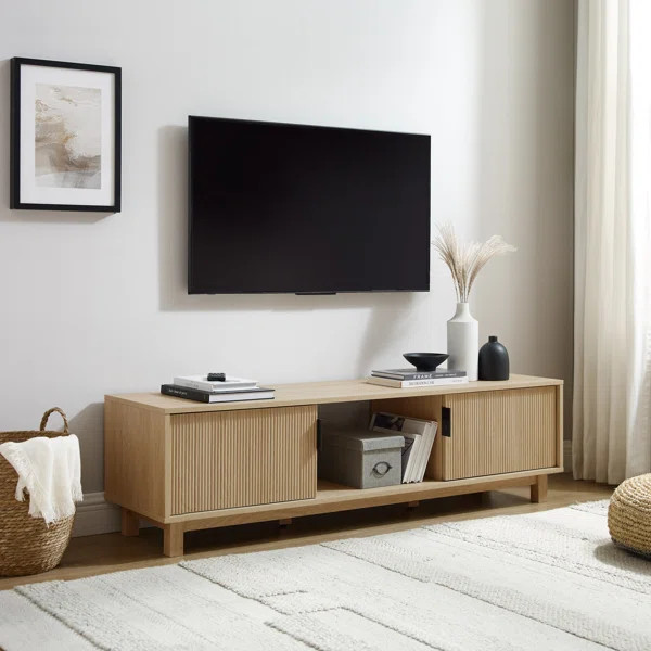 Farmann Reeded 2-Door TV Stand | Wayfair North America