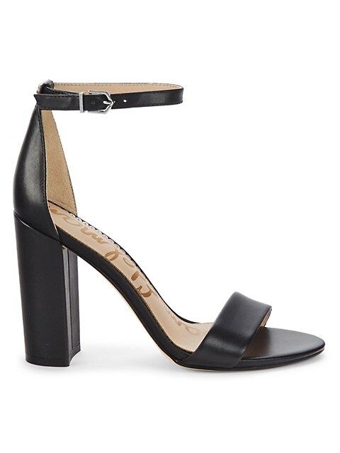Sam Edelman Yaro Leather Block-Heel Sandals on SALE | Saks OFF 5TH | Saks Fifth Avenue OFF 5TH