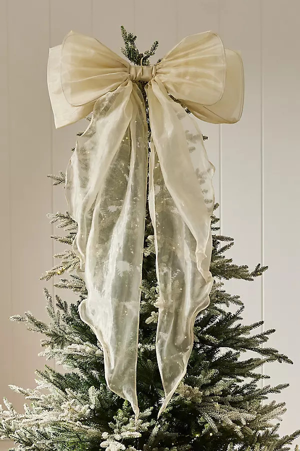 Organza Bow Tree Topper | Anthropologie (US)