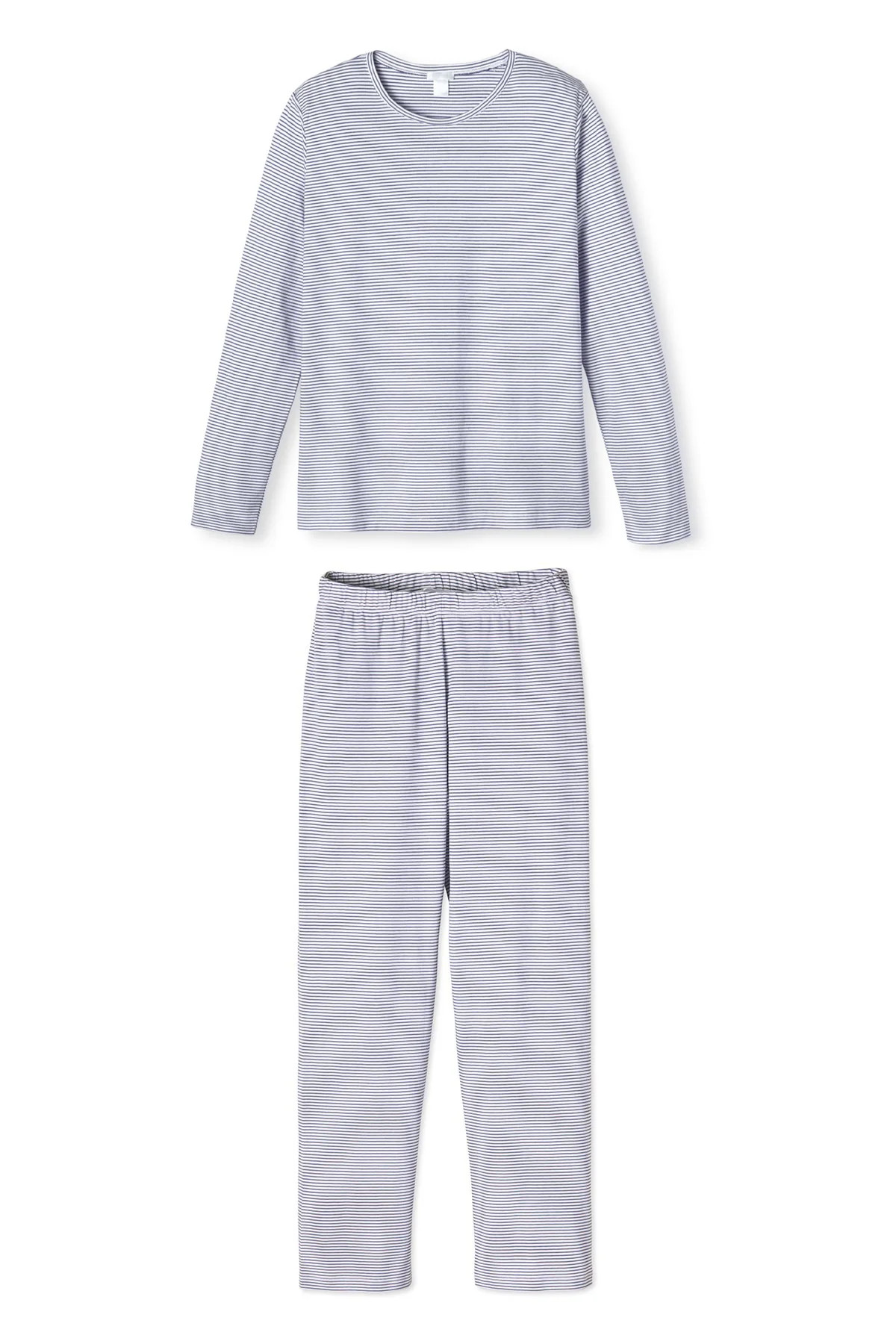 Pima Long-Long Weekend Set in Classic Navy | Lake Pajamas