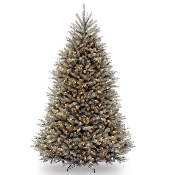 7.5ft National Christmas Tree Company Dunhill Blue Fir Hinged Full Artificial Christmas Tree with... | Target