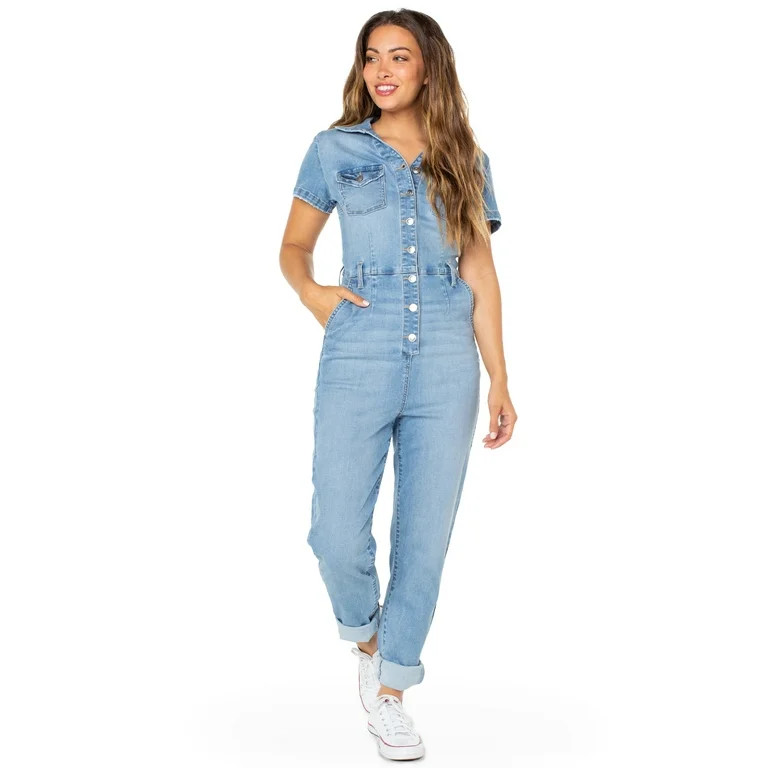 Celebrity Pink Women's Juniors Slim Fit Boilersuit | Walmart (US)