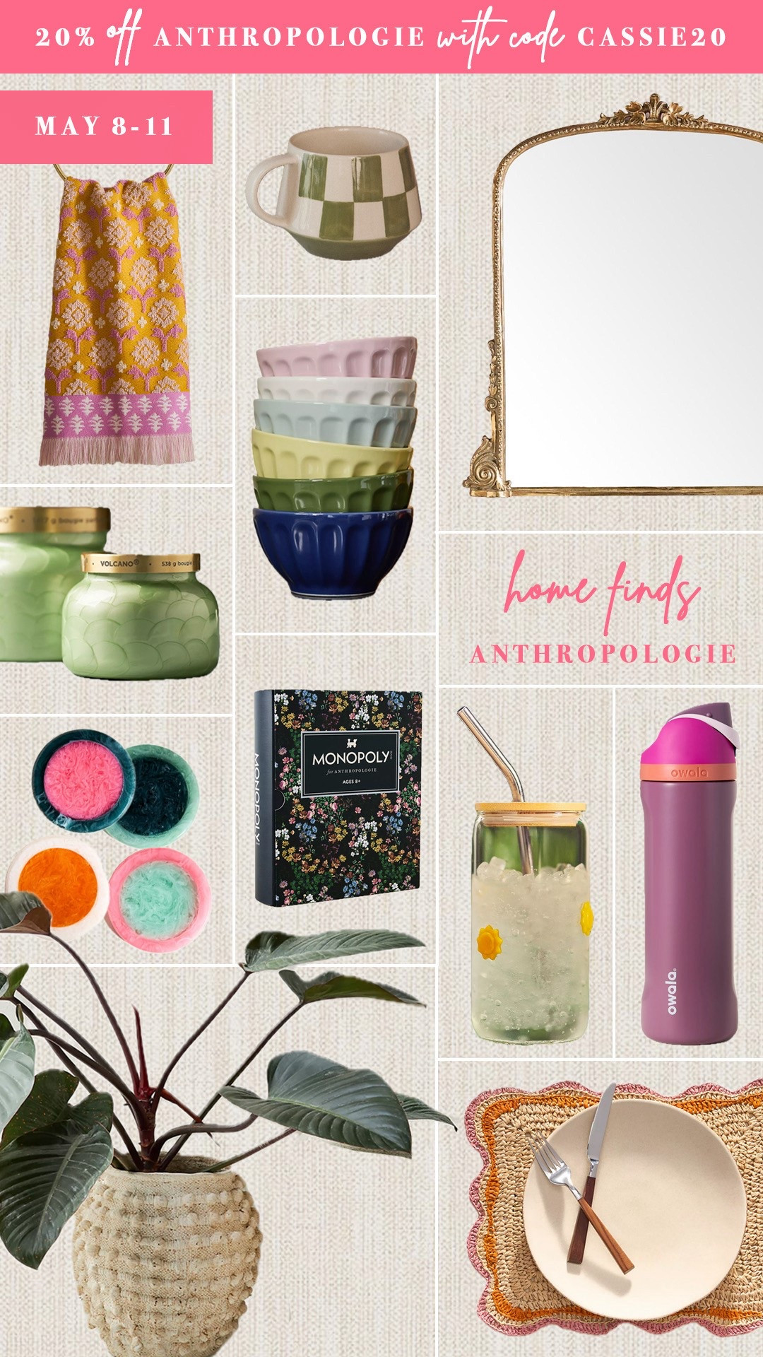 Face home finds from Anthropologie! Code CASSIE20 saves you 20% this weekend only! #sugarplumstyle #anthro #anthropologie 

#LTKSaleAlert #LTKOver40 #LTKSeasonal