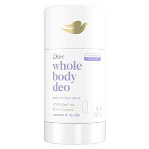 Dove Whole Body Deo Aluminum Free Anti-Friction Deodorant Stick Coconut + Vanilla for All Day Odo... | Amazon (US)