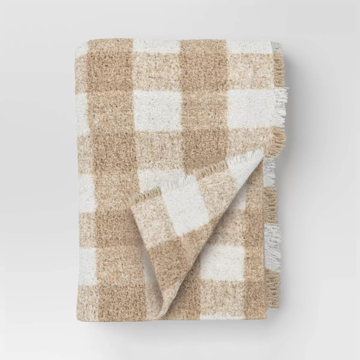 Cozy Woven Check Throw Blanket Neutral - Room Essentials™ | Target
