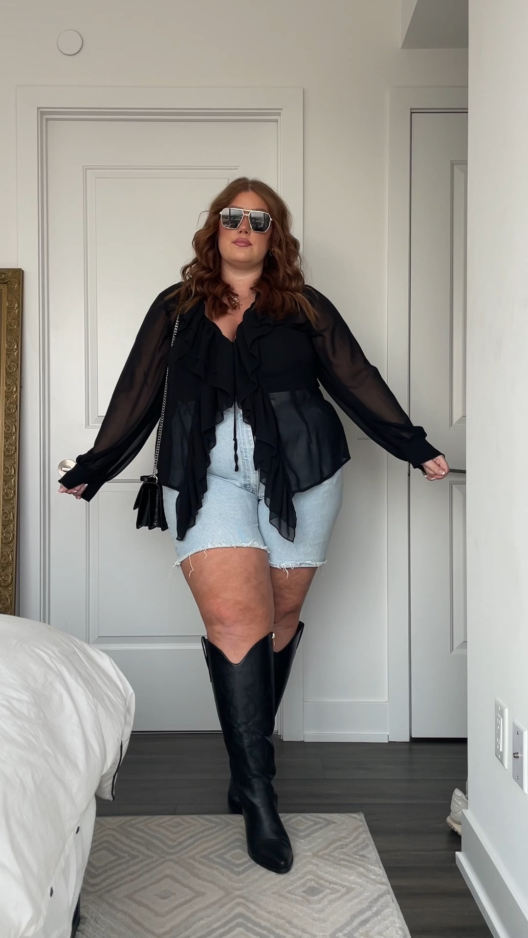 This type of outfit could take you to a concert, patio drinks or date night all summer long! 

Top is Pretty Little Thing from last summer, but linked current similar options. I tend to size up in tops like these because I like them a little looser. This one would look SO good as a swim coverup!! 
My shorts are a vintage pair of jeans I cut and distressed years ago.. but the abercrombie ones linked are SUPER similar! I usually wear a size 36 in abercrombie shorts. 

Nashville outfit, country concert

#LTKstyletip #LTKcurves #LTKshoecrush