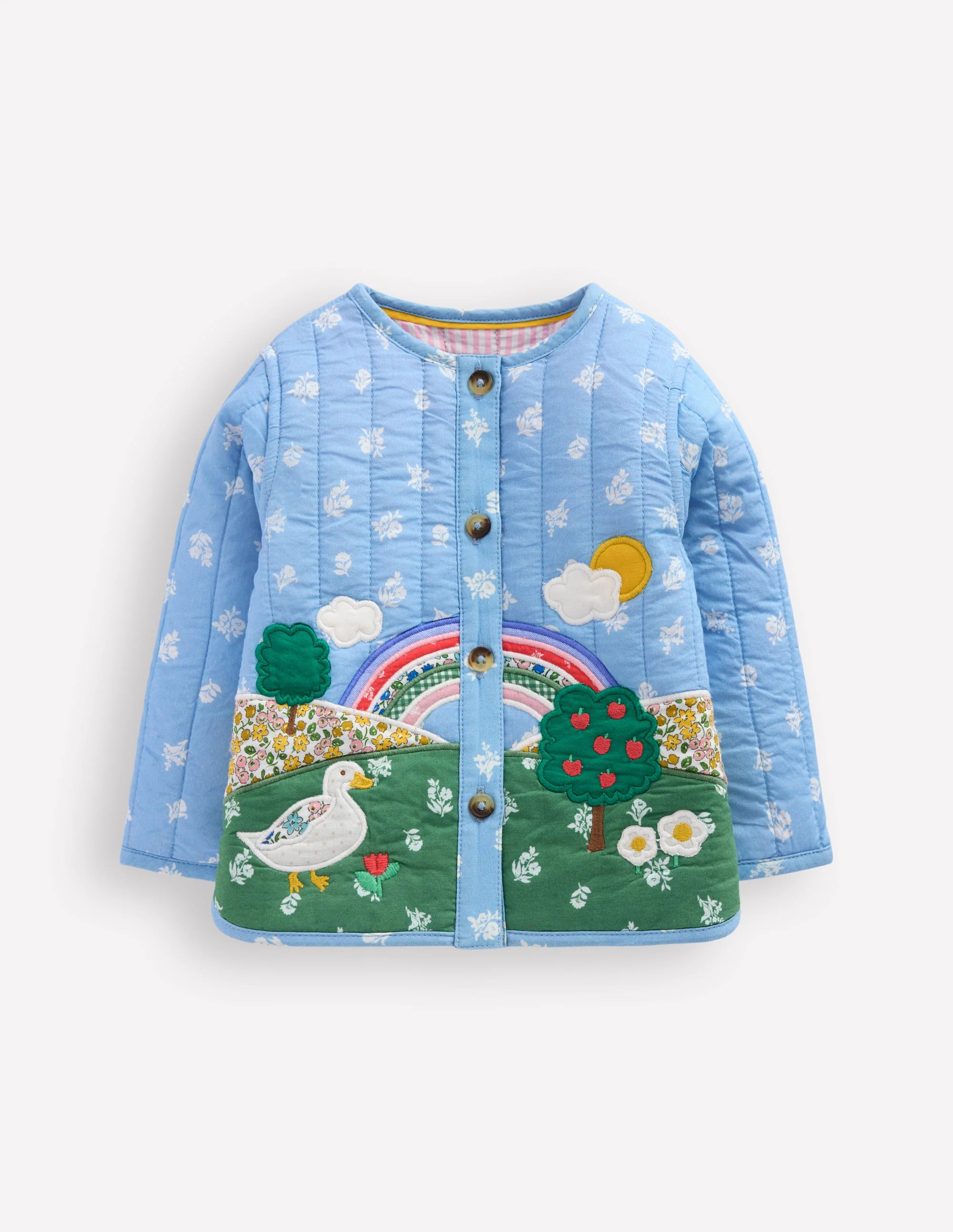 Appliqué Quilted Jacket-Multi Patchwork | Boden (US)