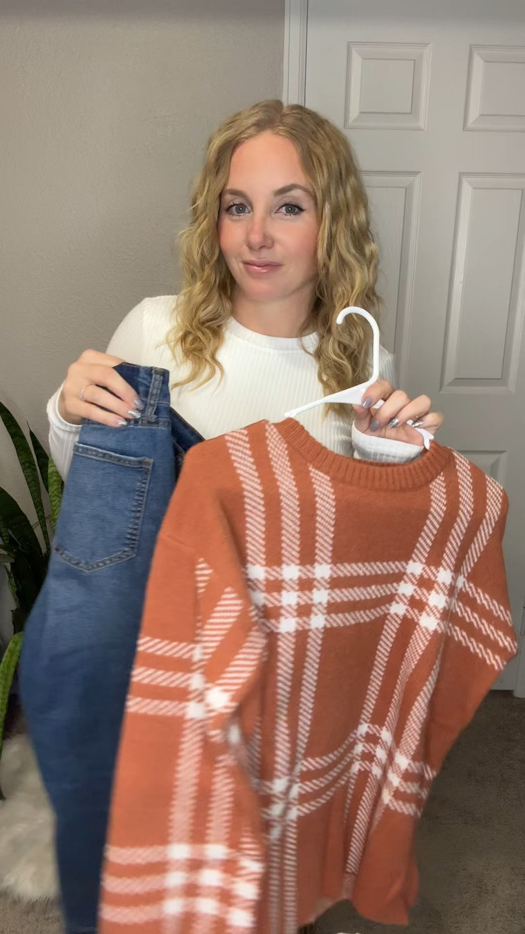 Orange plaid sweater with dark wash jeans, brown boots, and faux suede shoulder bag 






Amazon outfits, fall outfit inspo, outfit ideas, casual outfits amazon, amazon outfits every day, outfit ideas 2026, fall outfits, fall outfits Amazon, midsize fall outfit inspo, petite outfits for fall, Amazon fall fashion, casual fall style, trending fall fashion, September outfit ideas,

#LTKootd #LTKSaleAlert #LTKPetite